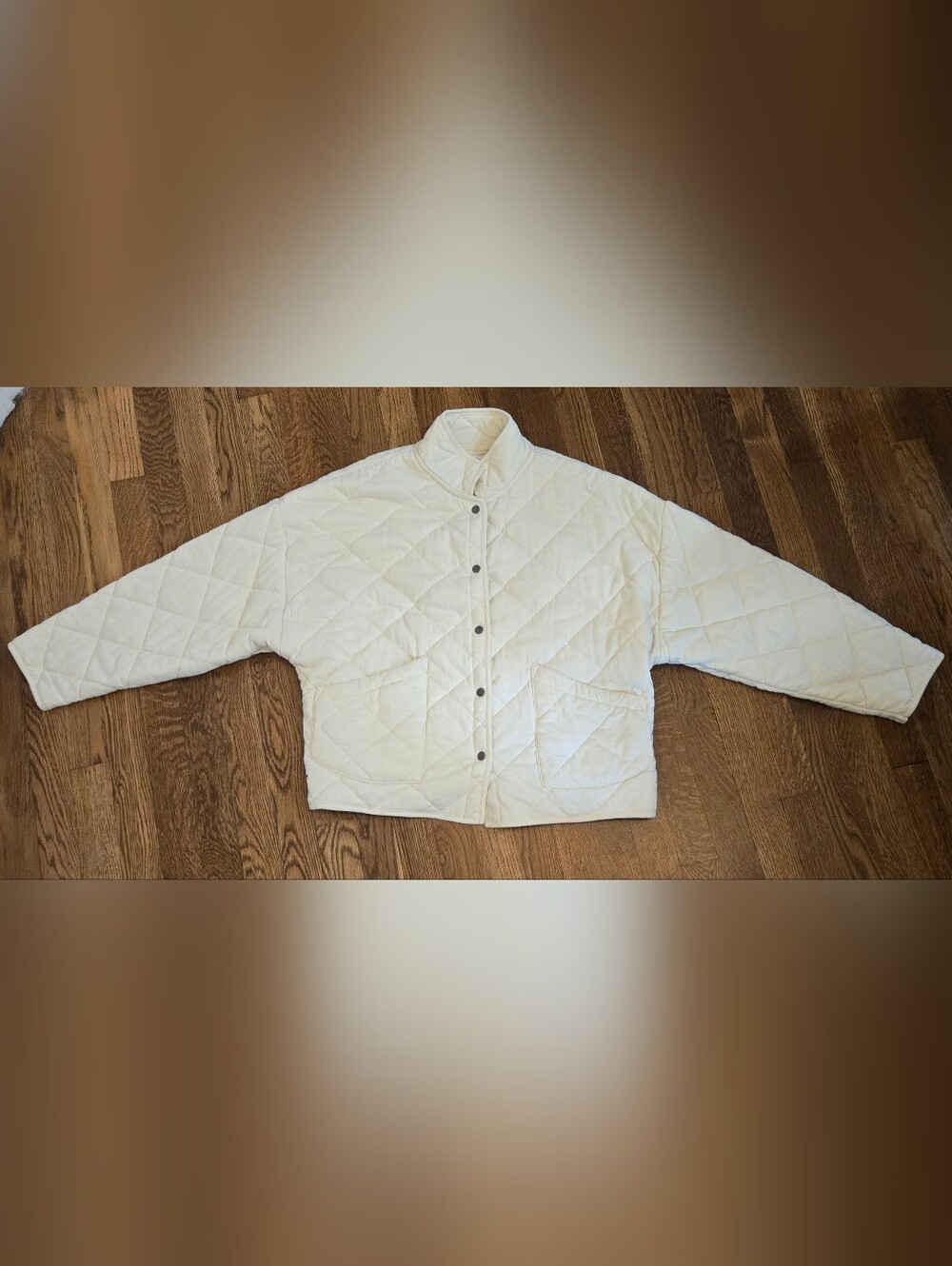 Z SUPPLY White/Cream Quilted Jacket Women’s Medium Lightweight Cozy Layer - Picture 6 of 6